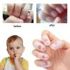 10pcs Finger Tip Covers Cots, Light White Silicone Finger Protectors Gloves Breathable Reusable Fingertip Caps with Air Holes for Dry Skin Fingers Cracking (White, Smal) view 4