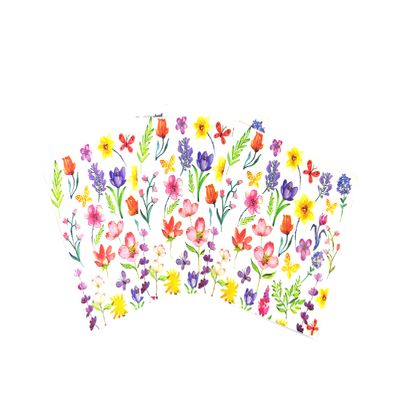 40Pcs Colorful Wildflower Napkins Paper Floral Butterfly Napkins Spring Tea Party Napkins for Party Wedding Dinner Kitchen Bathroom 6.5"