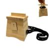 Wooden Moxibustion Box with Elastic Strap & Clasp Lock, Needle Holder for Big Size Moxa Stick/Mugwort Wool/Ginger Support, Thunder Fire Warm Classic Design for Deep Heat Therapy view 1