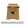 Wooden Moxibustion Box with Elastic Strap & Clasp Lock, Needle Holder for Big Size Moxa Stick/Mugwort Wool/Ginger Support, Thunder Fire Warm Classic Design for Deep Heat Therapy view 2