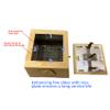 Wooden Moxibustion Box with Elastic Strap & Clasp Lock, Needle Holder for Big Size Moxa Stick/Mugwort Wool/Ginger Support, Thunder Fire Warm Classic Design for Deep Heat Therapy view 4