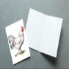 10 All Occasion Blank Note Cards with Envelopes Handmade Notecards 4x6 Folded Farm Chickens view 3