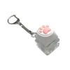 apcans Electronic Puss Grip Perceptual Keychain Permanent Polystyrene Fiddle Button Noise Double Secure Adults Kids Worry Relief Press Sound Ease Keychain view 3
