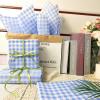 150 Sheets Buffalo Plaid Tissue Paper Gingham Dusty Blue and White Checkered Tissue Paper Bulk Gift Bags Wrapping Tissue for Christmas DIY Art Craft Wedding Birthday Baby Shower Decor, 14 x 20 Inches view 3