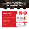 BYB Mixers Party Punch Cocktail Mix Packets (12 Pack) Infused with Electrolytes and Vitamins, 10 Calories, 2g Organic Sugar, 3g Carbs, Cocktail and Mocktail Mixer, Natural Ingredients view 2