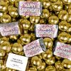 140 pcs Confetti Happy Birthday Party Favors Assorted Wrapped Chocolate Miniatures and Milk Chocolate Gold Foil Ball Mix For Birthday Bulk Candy, Candy Buffets, Party Gifts, DIY Favors & More (3.24lb) view 1