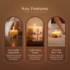 Large Apple Vanilla Botanical Candle Natural Soy & Beeswax Clean Scent Long Lasting Eco Friendly Refillery Haus view 3
