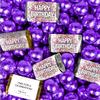 140 pcs Confetti Happy Birthday Party Favors Assorted Wrapped Chocolate Miniatures and Milk Chocolate Purple Foil Ball Mix For Birthday Bulk Candy, Candy Buffets, Party Gifts, DIY Favors & More (3.24lb) view 1