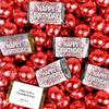 210 pcs Confetti Happy Birthday Party Favors Assorted Wrapped Chocolate Miniatures and Milk Chocolate Red Foil Ball Mix For Birthday Bulk Candy, Candy Buffets, Party Gifts, DIY Favors & More (4.86lb) view 1
