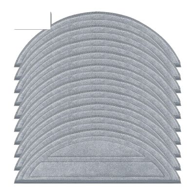10/4PCS Microfiber Mop Cloth Kit Compatible For Roborock Q10 S5/Q10 S5+/Q10 VF/Q10 VF+/Q10V/Q10V+ Attaches Seamlessly To Vacuum Cleaner(10PCS)