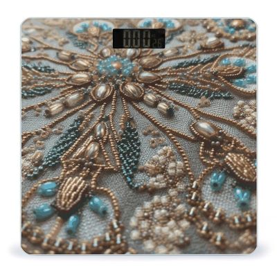 Delicate Beadwork Bathroom Scale,Highly Accurate Digital Weighing Machine for People Bright LED Display Weight Scale for The Aldult Home Use