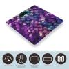 Abstract Color Cubes Purple Bathroom Scale,Highly Accurate Digital Weighing Machine for People Bright LED Display Weight Scale for The Aldult Home Use view 3