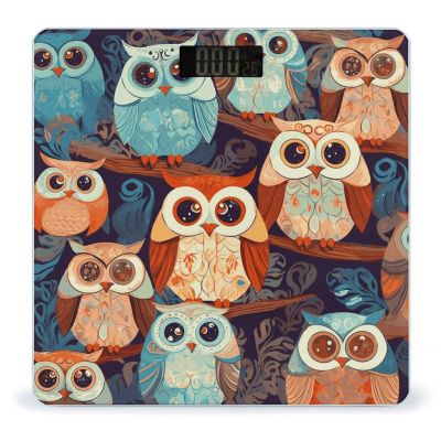 Anime Owl_77921330 Bathroom Scale,Highly Accurate Digital Weighing Machine for People Bright LED Display Weight Scale for The Aldult Home Use