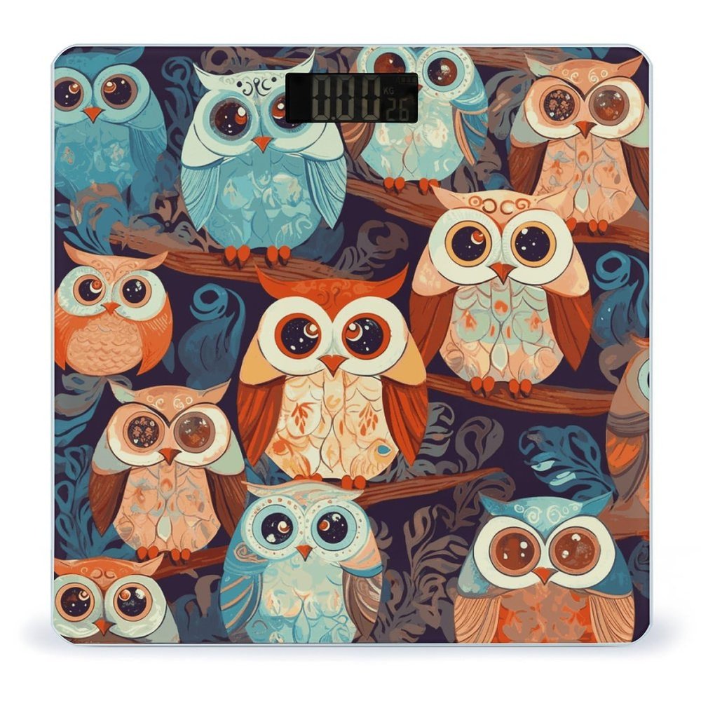 Anime Owl_77921330 Bathroom Scale,Highly Accurate Digital Weighing Machine for People Bright LED Display Weight Scale for The Aldult Home Use