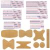 100pcs Assorted Sizes Adhesive Spot Bandages, 8 Shapes Small Round Breathable Skin-Friendly Elastic Non-Woven Face Fabrics Circle Adhesive Plasters Bandage for First-Aid Variety Pack Scrapes Wounds view 1