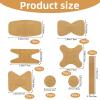100pcs Assorted Sizes Adhesive Spot Bandages, 8 Shapes Small Round Breathable Skin-Friendly Elastic Non-Woven Face Fabrics Circle Adhesive Plasters Bandage for First-Aid Variety Pack Scrapes Wounds view 2