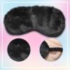2 Pack Sleep Mask for Sleeping, 8x3.6 Inch Light Blocking Eye Mask with Elastic Satin Belt, Soft Satin & Fluffy Breathable Comfort for Men Women Kids, Ideal for Travel, Nap, Gift (Black & Pink) view 4