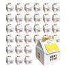 30 Pack Real Estate Agent Supplies Realtor Supplies & Open House Supplies Gift Set, Real Estate Agent Gifts for Clients with House Gift Boxes, Greeting Cards & Beige Bows for Closings and Marketing view 1