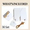 30 Pack Real Estate Agent Supplies Realtor Supplies & Open House Supplies Gift Set, Real Estate Agent Gifts for Clients with House Gift Boxes, Greeting Cards & Beige Bows for Closings and Marketing view 4