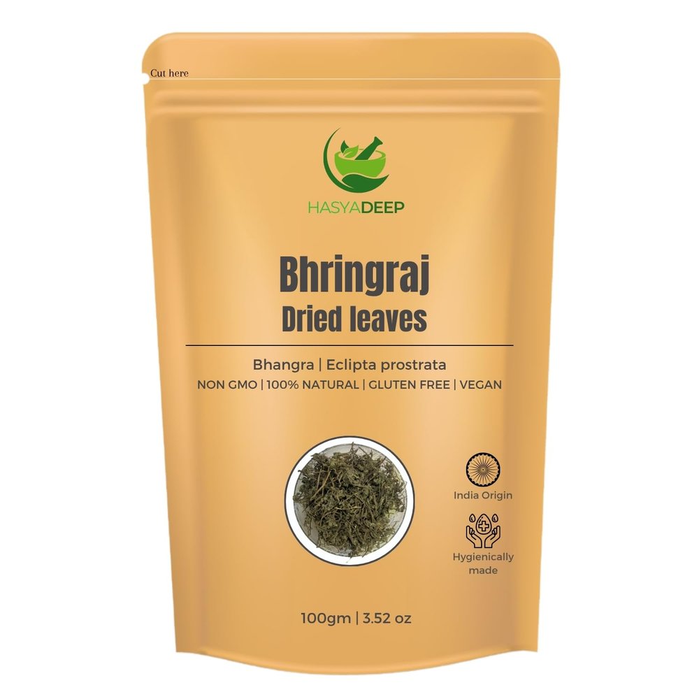 Hasyadeep Bhringraj Dried Leaves | Eclipta prostrata (50gm/1.76oz)