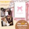 KIDEAR Christian Journal for Women, Prayer Notebook for Bible Study Notes,Cute Pink Bow Faith Journal,Coquette Preppy Christian Gifts for Teen Girls,Church Note Bible Study Supplies - A04 view 4