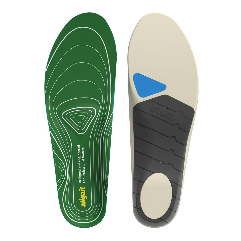 pedolign aligait Performance Golf Insoles: Increase Drive Distance, Enhance Swing Stability & Reduce Foot Fatigue (Large : US (M) 9~10.5 / (F) 10.5~12)