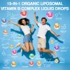 15-in-1 Liposomal Vitamin B Complex Pro Sugar-free B Complex Drops with B1, B2, B3 Niacinamide, Choline, B5, B6, B7 Biotin, Inositol, Folate, B12, Zinc, Lutein, Zeaxanthin, Taurine & Vit. C, 2 fl oz view 2