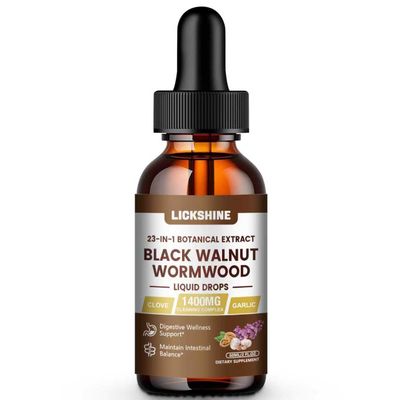 1 Packs 1000MG Wormwood Black Walnut Clove Cleanse for Humans Tincture, 23-IN-1 Gut Support Supplement for Adults, 10:1 Ultra-Concentrated Liposomal Tech 98% Absorption, Raspberry Flavor - 2 Fl oz