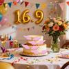 24 Pairs Angel Wings Cupcake Toppers Kpop Cupcake Toppers Cake Decorations for Wedding Bachelorette Baby Shower Birthday Party Pink view 2