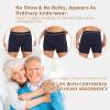 ShieldEase Men's Incontinence Boxer Briefs, Black/Grey/Blue L, 3 Pack view 4