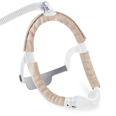 3 Pack Satin CPAP Strap Covers, CPAP Mask Cushions, Universal and Comfort CPAP Mask Strap Pads to fit Dreamwear Headgear for Reducing Red Marks CPAP Hair Protector for Women (Champagne Color)