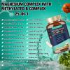 25-in-1 Magnesium Complex with Methylated B Complex, 1000mg Magnesium Complex for Women & Men with Magnesium Glycinate 400mg, 120 Vegan Capsules per Bottle, 2 Bottles view 2