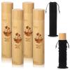 Set of 4 Small Bamboo Scattering Urn Tube for Human Ashes, ECO Friendly Bamboo Spreading Cremation Tube Urn for Human Pet Ashes(Ocean Sunset) view 1