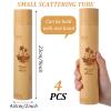 Set of 4 Small Bamboo Scattering Urn Tube for Human Ashes, ECO Friendly Bamboo Spreading Cremation Tube Urn for Human Pet Ashes(Ocean Sunset) view 2
