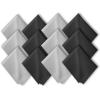 12 Pack Eyeglass Cleaning Cloths for Glasses, 6 Black & 6 Gray, 6x7 Inch Soft Lint-Free Lens Cleaning Wipes Glasses Cleaner Cloth for Screens, Cameras, and Electronics view 1
