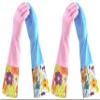 Household Gloves Latex-Free, 15" Long Cuff, Soft Lining, Adjustable Strap, Multi-Layer Protection, Flexible, Comfortable, Chemical-Resistant, Reusable for Cleaning, Dishwashing, 4 Pair Small view 1