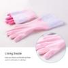 Household Gloves Latex-Free, 15" Long Cuff, Soft Lining, Adjustable Strap, Multi-Layer Protection, Flexible, Comfortable, Chemical-Resistant, Reusable for Cleaning, Dishwashing, 4 Pair Small view 3