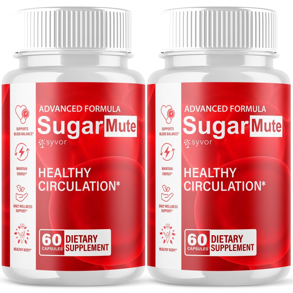 (2 Pack) Sugar Mute Capsules, Official SugarMute Health Support Pills with All Natural Ingredients, Advanced Formula for Health & Wellness Support with Premium Vitamins for Women & Men (120 Capsules)