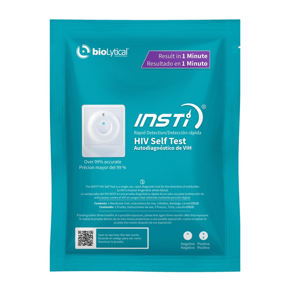 INSTI HIV Self Test - Rapid HIV Test Kit at Home | Blood-Based Home Testing | Results in 1 Minute