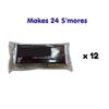 SMORES KIT BAR | 12 sets | Makes 24 S'mores | Individually packaged set: Graham Crackers, Marshmallow, Chocolate | Make delicious smores (Milk) view 4