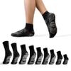 AMERICAN HOSPITAL SUPPLY Non-Slip Hospital Socks, Anti-Skid, Anti-Slip Gripper Socks for Medical or Home Use, Black, Small, 6 Pairs view 2