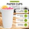 16oz Double Wall White Paper Cups Bulk 500 Pcs | Leak-Proof Disposable Coffee Cups for Hot & Cold Drinks | Food-Grade Material - Perfect for Office, Parties, Business, Events & Everyday Use view 3
