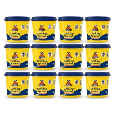 Choucoune Premium Haitian Cooking Spread with Butter flavor | Naturally Gluten-Free & Plant Based| Made with Vegetable Oils, Water & Emulsifiers | Ideal for Cooking, Baking & Everyday Culinary Use (12 Pack )