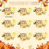 12 Pcs Fall Leaf Cake Toppers s Happy Thanksgiving Gold Acrylic Mirror Cupcake Topper Engraved Side Cake Decoration for Autumn Thanksgiving Party DIY Cake Desserts Supplies view 2