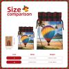 QAZWZML Hawaii Hot Air Balloon Medium Colorblock linen drawstring gift bags holiday drawstring gift bags available in sizes S/M view 4