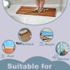 (30in34in/7686cm) 1.4" high, Teak Wood Bathroom Mat, Non-Slip Durable Wood Mat for BathroomBathtubSpaSaunaSwimming PoolIndoor and Outdoor Waterproof Bathroom Floor Mat (Customized Size) view 2