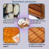 (30in34in/7686cm) 1.4" high, Teak Wood Bathroom Mat, Non-Slip Durable Wood Mat for BathroomBathtubSpaSaunaSwimming PoolIndoor and Outdoor Waterproof Bathroom Floor Mat (Customized Size) view 3