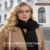 Slocyclub Fashion Blue Light Blocking Glasses for Women Men view 2