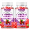 softbear L-Theanine Gummies 400mg for Kids & Adults, L Theanine Supplement with Ashwagandha, GABA, 5-HTP Supports Calm & Relax & Focus, Sugar-Free/Vegan/GMO-Free, Strawberry Flavor 120 Count view 1