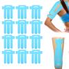 12pcs Kinesiology Tape for Shoulder, Precut Breathable Waterproof Kinesiology Tape for Knees Shoulder Sports Support Muscle Protection (Blue) view 1